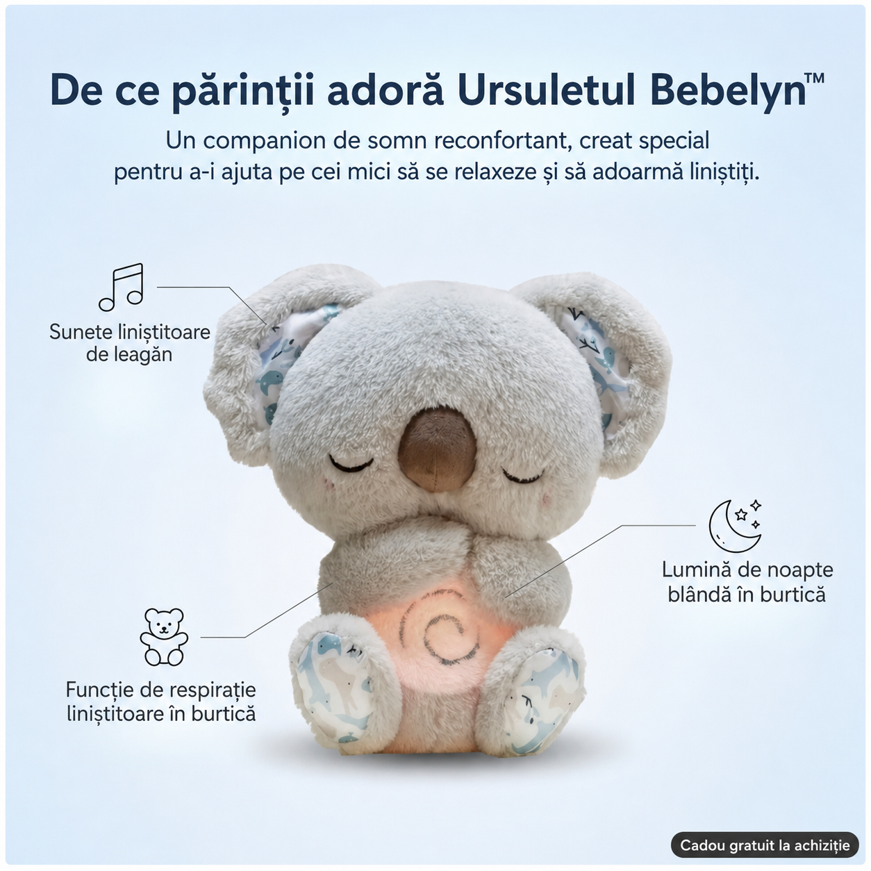 Ursulețul Bebelyn™ - Koala Ideal Pentru Bebeluşul tău